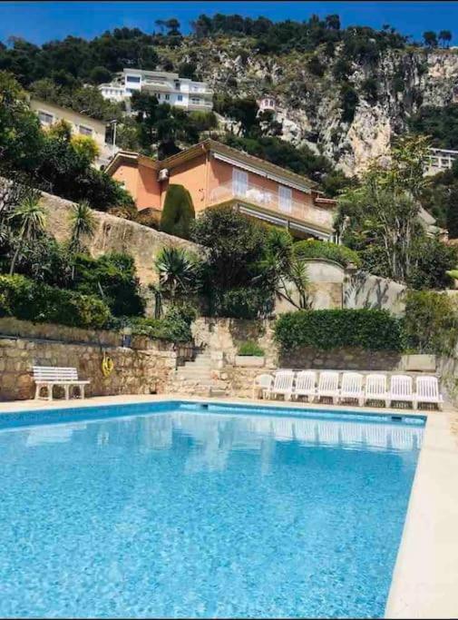 Villefranche Sur Mer:Appartement-Villa, Vue Mer, Jardin, Parking. Dış mekan fotoğraf